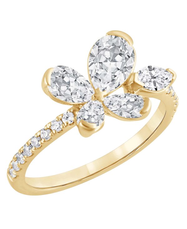 Diamond Butterfly Ring