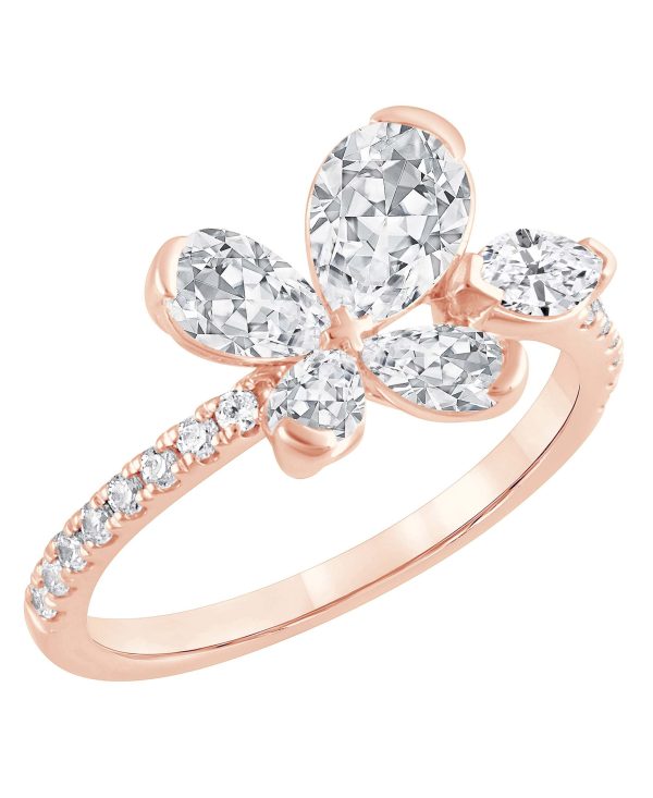 Diamond Butterfly Ring - Image 4
